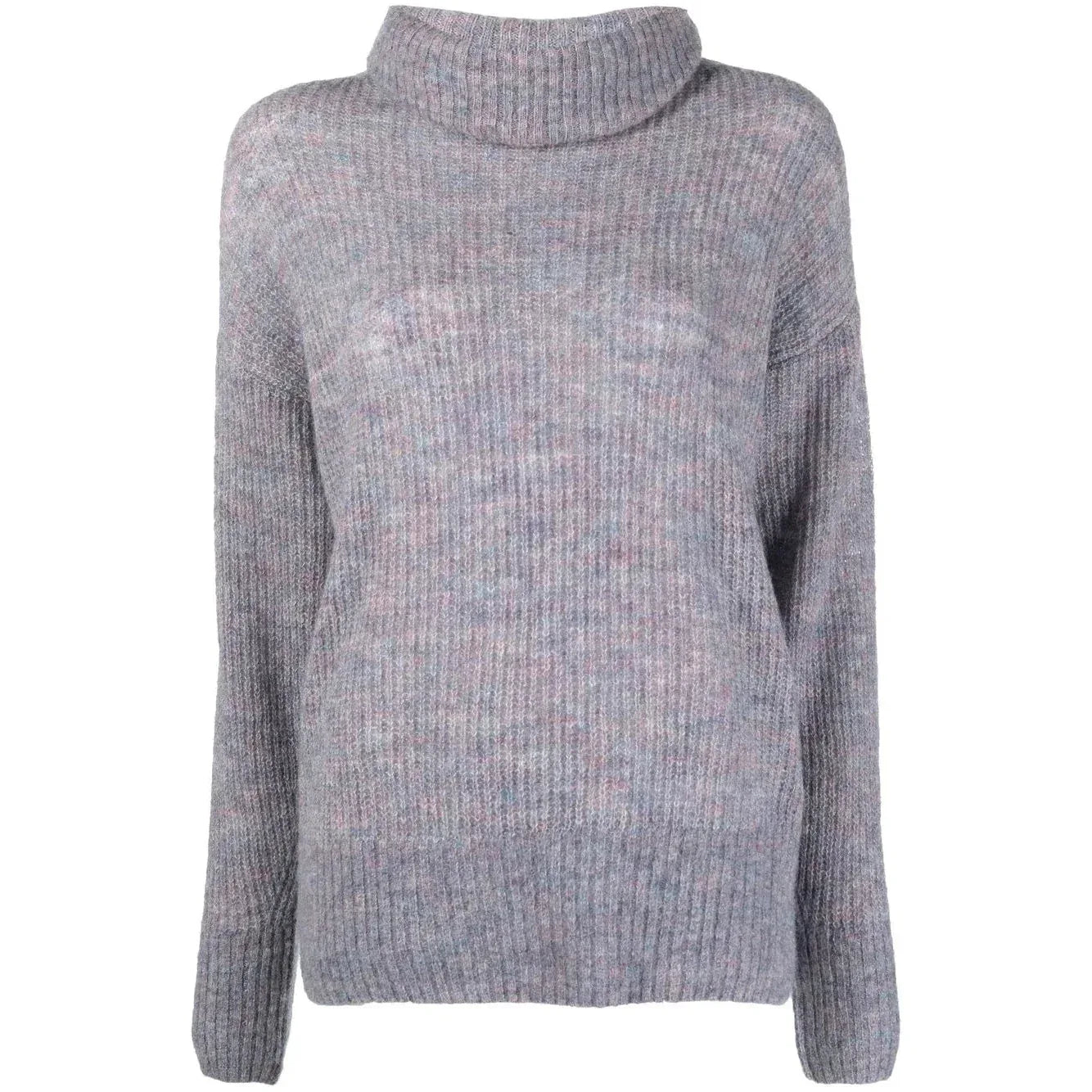 IRO Women's Cozy Purple Merino Alpaca Blend Roll-Neck Knit Jumper - Gomix Brands Outlet
